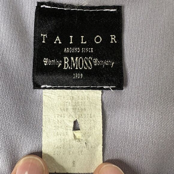 Vintage Tailor B Moss Floral Maxi Dress Womens Sz 8 Purple Fairy Church 90s Y2K - Picture 5 of 14